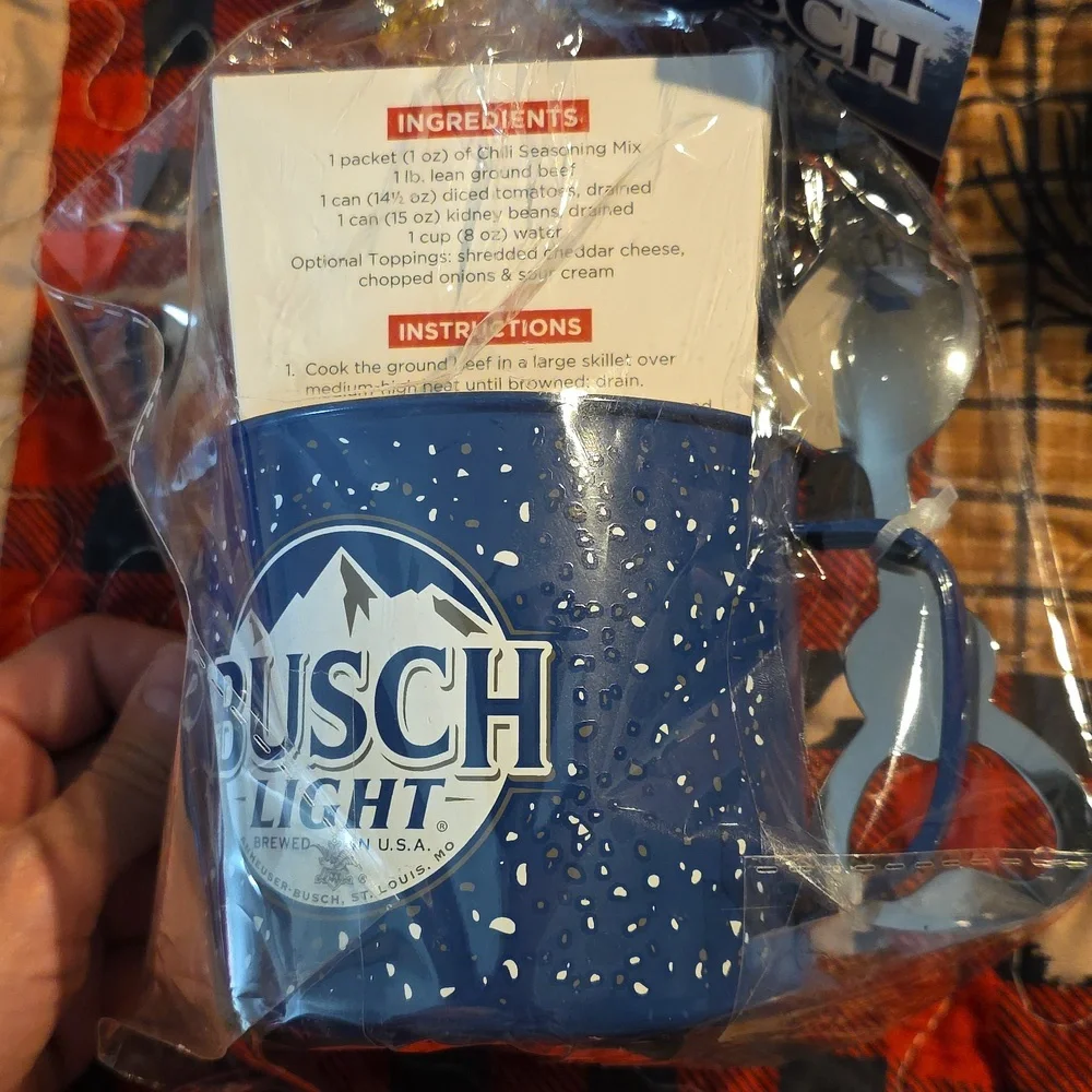 Branded Blue Camp Mug Gift Set